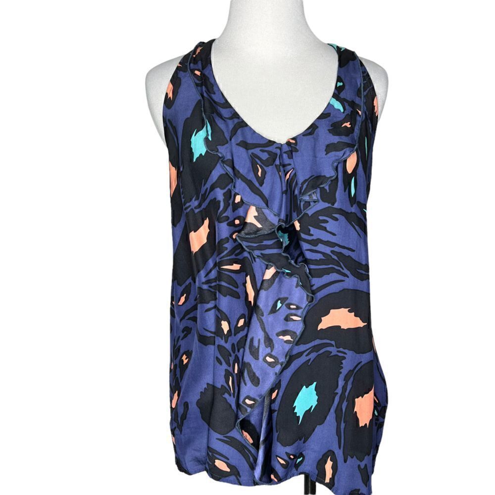 Eight Sixty Ruffle Tank Top Medium - Picture 5 of 6